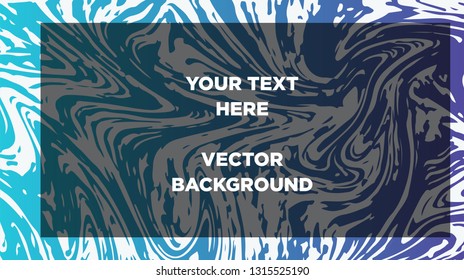 Mixture of acrylic paints. Liquid marble texture. Fluid art. Applicable for design cover, presentation, invitation, flyer, annual report, poster and business card, desing packaging - Vector