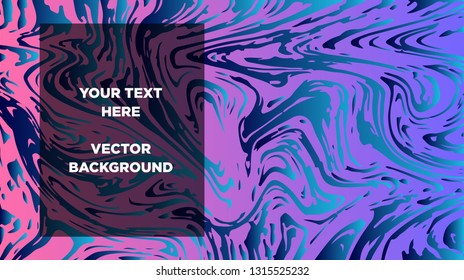 Mixture of acrylic paints. Liquid marble texture. Fluid art. Applicable for design cover, presentation, invitation, flyer, annual report, poster and business card, desing packaging - Vector