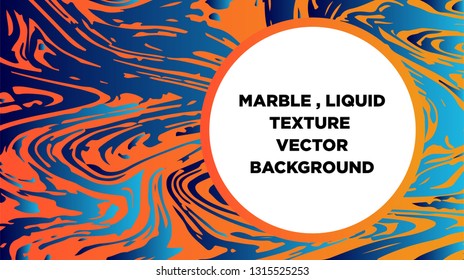 Mixture of acrylic paints. Liquid marble texture. Fluid art. Applicable for design cover, presentation, invitation, flyer, annual report, poster and business card, desing packaging - Vector
