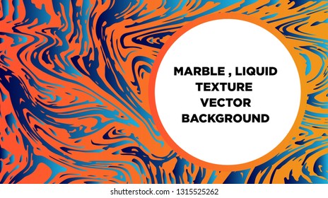 Mixture of acrylic paints. Liquid marble texture. Fluid art. Applicable for design cover, presentation, invitation, flyer, annual report, poster and business card, desing packaging - Vector