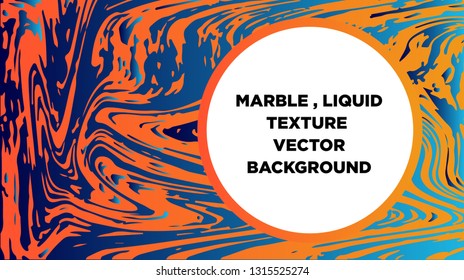 Mixture of acrylic paints. Liquid marble texture. Fluid art. Applicable for design cover, presentation, invitation, flyer, annual report, poster and business card, desing packaging - Vector