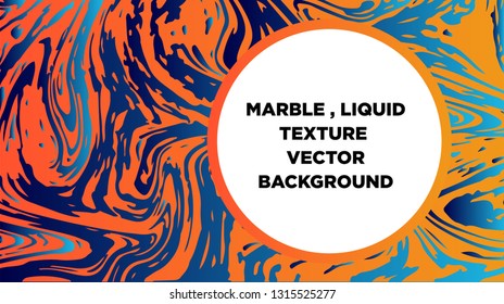 Mixture of acrylic paints. Liquid marble texture. Fluid art. Applicable for design cover, presentation, invitation, flyer, annual report, poster and business card, desing packaging - Vector