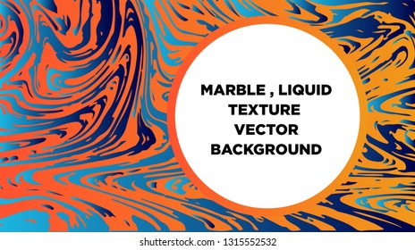 Mixture of acrylic paints. Liquid marble texture. Fluid art. Applicable for design cover, presentation, invitation, flyer, annual report, poster and business card, desing packaging - Vector