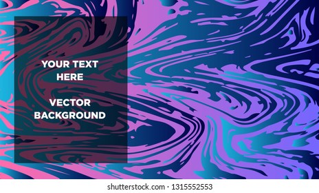Mixture of acrylic paints. Liquid marble texture. Fluid art. Applicable for design cover, presentation, invitation, flyer, annual report, poster and business card, desing packaging - Vector