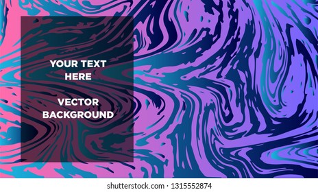 Mixture of acrylic paints. Liquid marble texture. Fluid art. Applicable for design cover, presentation, invitation, flyer, annual report, poster and business card, desing packaging - Vector