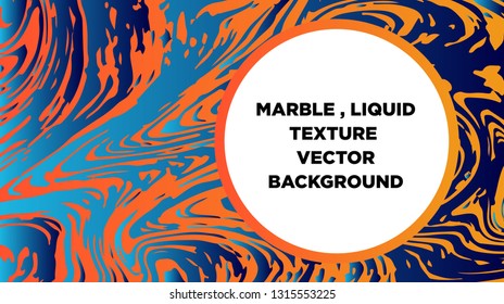 Mixture of acrylic paints. Liquid marble texture. Fluid art. Applicable for design cover, presentation, invitation, flyer, annual report, poster and business card, desing packaging - Vector