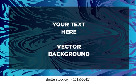 Mixture of acrylic paints. Liquid marble texture. Fluid art. Applicable for design cover, presentation, invitation, flyer, annual report, poster and business card, desing packaging - Vector