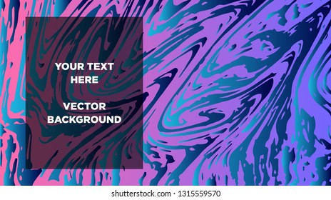 Mixture of acrylic paints. Liquid marble texture. Fluid art. Applicable for design cover, presentation, invitation, flyer, annual report, poster and business card, desing packaging - Vector