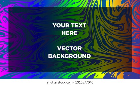 Mixture of acrylic paints. Liquid marble texture. Fluid art. Applicable for design cover, presentation, invitation, flyer, annual report, poster and business card, desing packaging - Vector