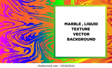 Mixture of acrylic paints. Liquid marble texture. Fluid art. Applicable for design cover, presentation, invitation, flyer, annual report, poster and business card, desing packaging - Vector