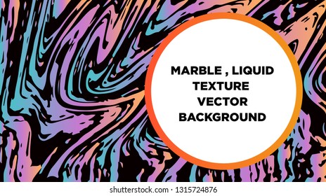 Mixture of acrylic paints. Liquid marble texture. Fluid art. Applicable for design cover, presentation, invitation, flyer, annual report, poster and business card, desing packaging - Vector