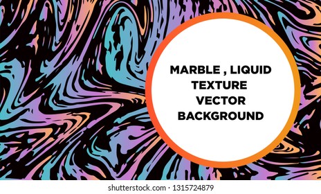 Mixture of acrylic paints. Liquid marble texture. Fluid art. Applicable for design cover, presentation, invitation, flyer, annual report, poster and business card, desing packaging - Vector