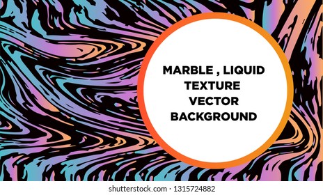 Mixture of acrylic paints. Liquid marble texture. Fluid art. Applicable for design cover, presentation, invitation, flyer, annual report, poster and business card, desing packaging - Vector