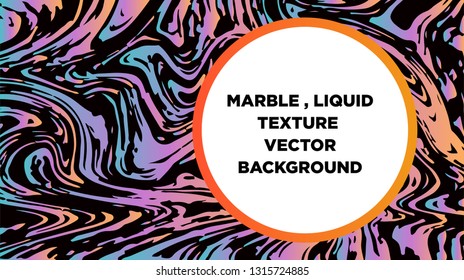Mixture of acrylic paints. Liquid marble texture. Fluid art. Applicable for design cover, presentation, invitation, flyer, annual report, poster and business card, desing packaging - Vector