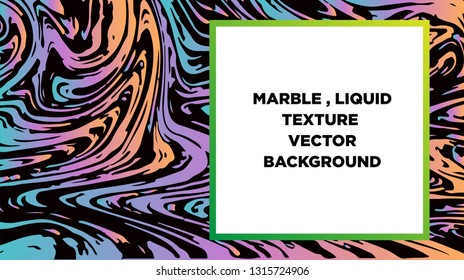 Mixture of acrylic paints. Liquid marble texture. Fluid art. Applicable for design cover, presentation, invitation, flyer, annual report, poster and business card, desing packaging - Vector