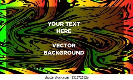 Mixture of acrylic paints. Liquid marble texture. Fluid art. Applicable for design cover, presentation, invitation, flyer, annual report, poster and business card, desing packaging - Vector