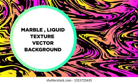 Mixture of acrylic paints. Liquid marble texture. Fluid art. Applicable for design cover, presentation, invitation, flyer, annual report, poster and business card, desing packaging - Vector