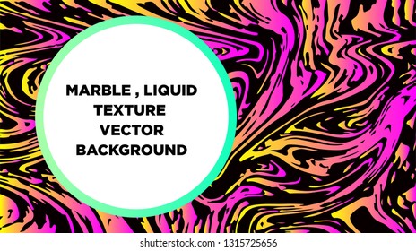 Mixture of acrylic paints. Liquid marble texture. Fluid art. Applicable for design cover, presentation, invitation, flyer, annual report, poster and business card, desing packaging - Vector