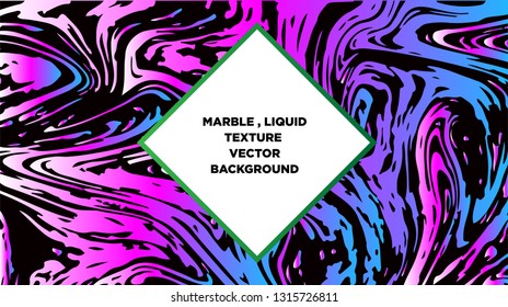 Mixture of acrylic paints. Liquid marble texture. Fluid art. Applicable for design cover, presentation, invitation, flyer, annual report, poster and business card, desing packaging - Vector