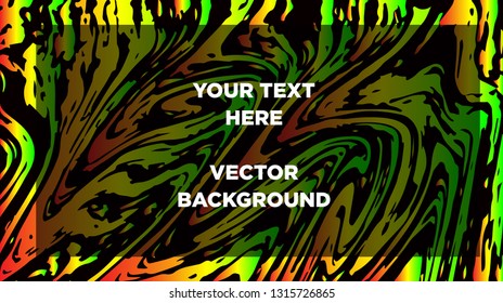 Mixture of acrylic paints. Liquid marble texture. Fluid art. Applicable for design cover, presentation, invitation, flyer, annual report, poster and business card, desing packaging - Vector