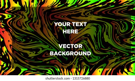 Mixture of acrylic paints. Liquid marble texture. Fluid art. Applicable for design cover, presentation, invitation, flyer, annual report, poster and business card, desing packaging - Vector