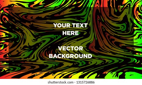 Mixture of acrylic paints. Liquid marble texture. Fluid art. Applicable for design cover, presentation, invitation, flyer, annual report, poster and business card, desing packaging - Vector