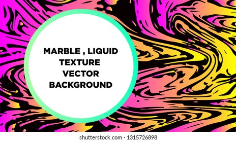 Mixture of acrylic paints. Liquid marble texture. Fluid art. Applicable for design cover, presentation, invitation, flyer, annual report, poster and business card, desing packaging - Vector