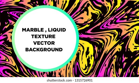 Mixture of acrylic paints. Liquid marble texture. Fluid art. Applicable for design cover, presentation, invitation, flyer, annual report, poster and business card, desing packaging - Vector