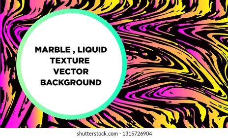 Mixture of acrylic paints. Liquid marble texture. Fluid art. Applicable for design cover, presentation, invitation, flyer, annual report, poster and business card, desing packaging - Vector