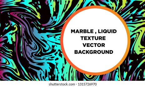 Mixture of acrylic paints. Liquid marble texture. Fluid art. Applicable for design cover, presentation, invitation, flyer, annual report, poster and business card, desing packaging - Vector