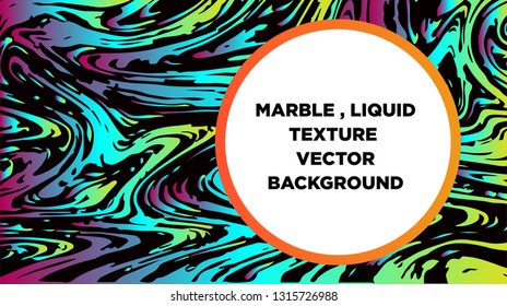 Mixture of acrylic paints. Liquid marble texture. Fluid art. Applicable for design cover, presentation, invitation, flyer, annual report, poster and business card, desing packaging - Vector