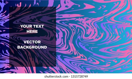 Mixture of acrylic paints. Liquid marble texture. Fluid art. Applicable for design cover, presentation, invitation, flyer, annual report, poster and business card, desing packaging - Vector