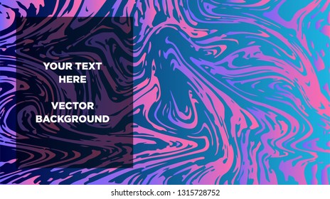 Mixture of acrylic paints. Liquid marble texture. Fluid art. Applicable for design cover, presentation, invitation, flyer, annual report, poster and business card, desing packaging - Vector