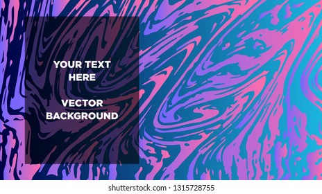 Mixture of acrylic paints. Liquid marble texture. Fluid art. Applicable for design cover, presentation, invitation, flyer, annual report, poster and business card, desing packaging - Vector