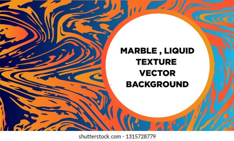 Mixture of acrylic paints. Liquid marble texture. Fluid art. Applicable for design cover, presentation, invitation, flyer, annual report, poster and business card, desing packaging - Vector