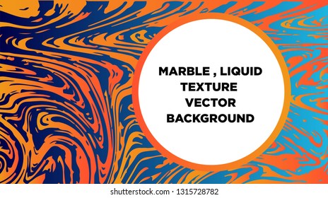 Mixture of acrylic paints. Liquid marble texture. Fluid art. Applicable for design cover, presentation, invitation, flyer, annual report, poster and business card, desing packaging - Vector