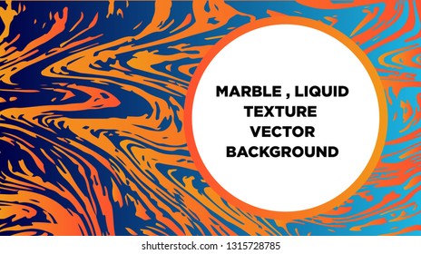 Mixture of acrylic paints. Liquid marble texture. Fluid art. Applicable for design cover, presentation, invitation, flyer, annual report, poster and business card, desing packaging - Vector