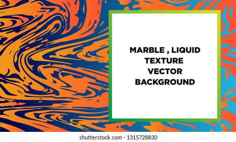 Mixture of acrylic paints. Liquid marble texture. Fluid art. Applicable for design cover, presentation, invitation, flyer, annual report, poster and business card, desing packaging - Vector