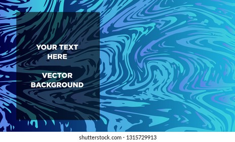Mixture of acrylic paints. Liquid marble texture. Fluid art. Applicable for design cover, presentation, invitation, flyer, annual report, poster and business card, desing packaging - Vector