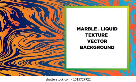 Mixture of acrylic paints. Liquid marble texture. Fluid art. Applicable for design cover, presentation, invitation, flyer, annual report, poster and business card, desing packaging - Vector