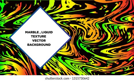 Mixture of acrylic paints. Liquid marble texture. Fluid art. Applicable for design cover, presentation, invitation, flyer, annual report, poster and business card, desing packaging - Vector