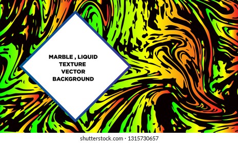 Mixture of acrylic paints. Liquid marble texture. Fluid art. Applicable for design cover, presentation, invitation, flyer, annual report, poster and business card, desing packaging - Vector