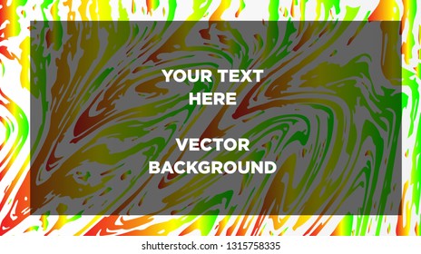 Mixture of acrylic paints. Liquid marble texture. Fluid art. Applicable for design cover, presentation, invitation, flyer, annual report, poster and business card, desing packaging - Vector
