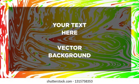 Mixture of acrylic paints. Liquid marble texture. Fluid art. Applicable for design cover, presentation, invitation, flyer, annual report, poster and business card, desing packaging - Vector