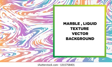 Mixture of acrylic paints. Liquid marble texture. Fluid art. Applicable for design cover, presentation, invitation, flyer, annual report, poster and business card, desing packaging - Vector
