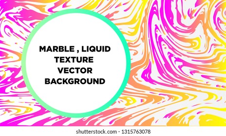 Mixture of acrylic paints. Liquid marble texture. Fluid art. Applicable for design cover, presentation, invitation, flyer, annual report, poster and business card, desing packaging - Vector