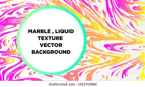 Mixture of acrylic paints. Liquid marble texture. Fluid art. Applicable for design cover, presentation, invitation, flyer, annual report, poster and business card, desing packaging - Vector