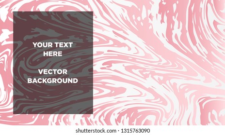 Mixture of acrylic paints. Liquid marble texture. Fluid art. Applicable for design cover, presentation, invitation, flyer, annual report, poster and business card, desing packaging - Vector