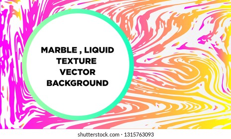 Mixture of acrylic paints. Liquid marble texture. Fluid art. Applicable for design cover, presentation, invitation, flyer, annual report, poster and business card, desing packaging - Vector