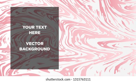 Mixture of acrylic paints. Liquid marble texture. Fluid art. Applicable for design cover, presentation, invitation, flyer, annual report, poster and business card, desing packaging - Vector